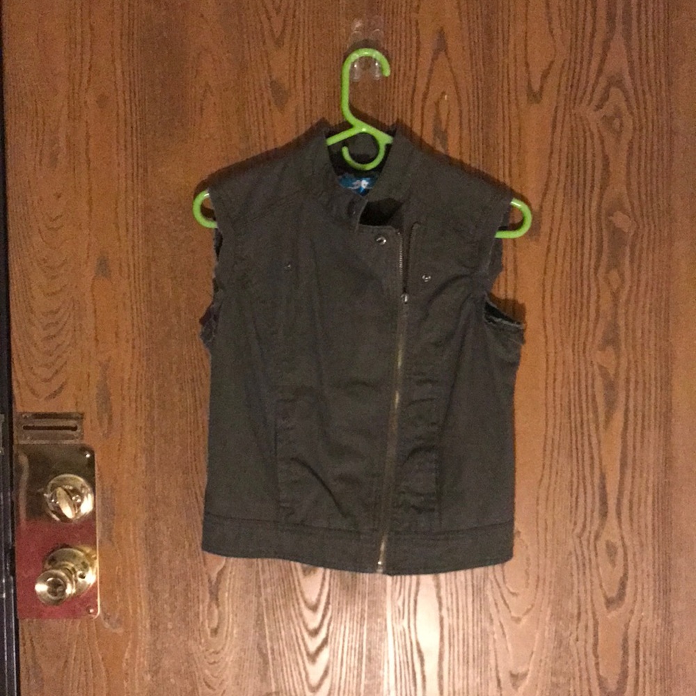 small green “army” vest